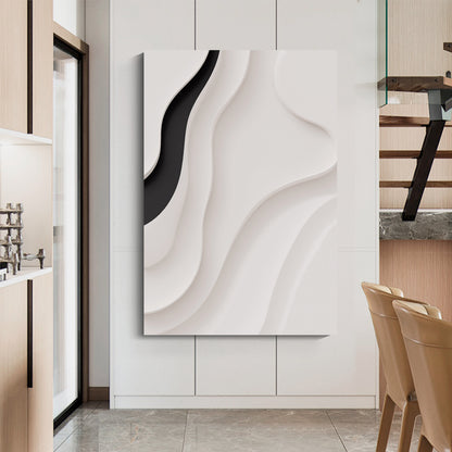 Beige and black Wall Sculptures, 3D Wood Wall Art, Minimalist Wall Hanging Home Decor