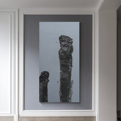 Modern abstract wall art, hand-painted oil painting