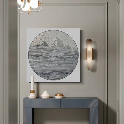 Modern abstract wall art, hand-painted oil painting