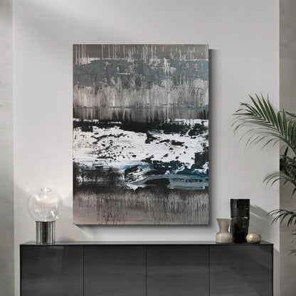 Modern abstract wall art, hand-painted oil painting