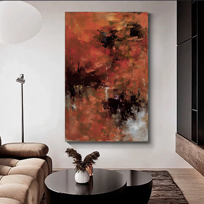 Modern abstract wall art, hand-painted oil painting