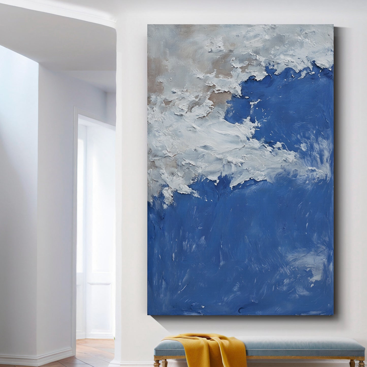 Modern abstract wall art, hand-painted oil painting