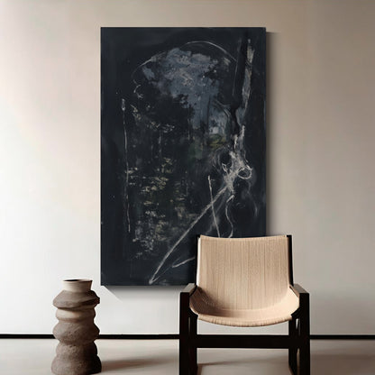 Modern abstract wall art, hand-painted oil painting