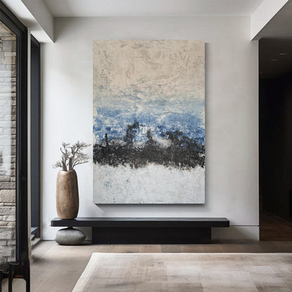 Modern abstract wall art, hand-painted oil painting