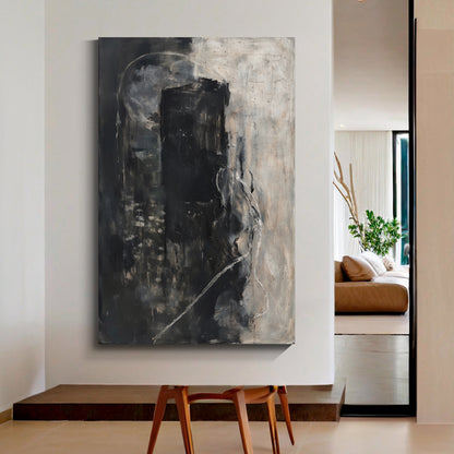 Modern abstract wall art, hand-painted oil painting