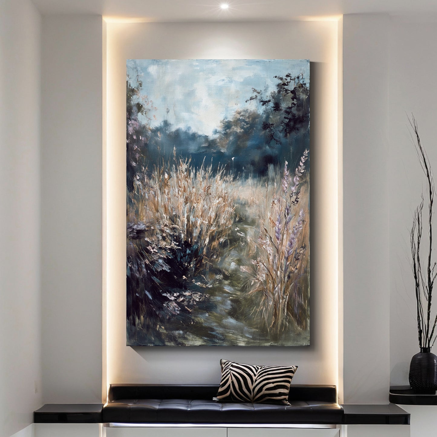 Modern abstract wall art, hand-painted oil painting