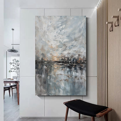 Modern abstract wall art, hand-painted oil painting