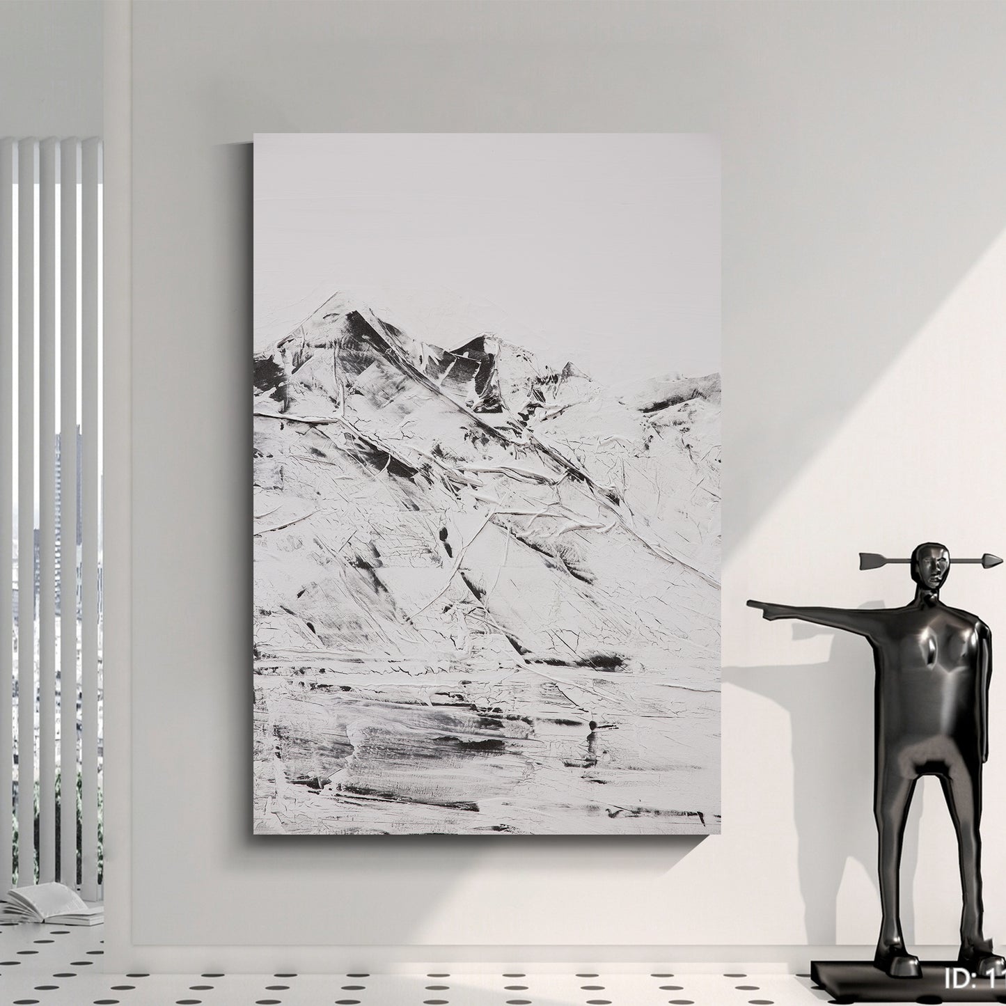 Modern abstract wall art, hand-painted oil painting