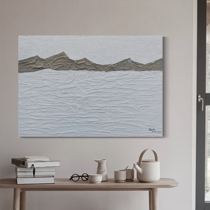 Banner modern abstract wall art, hand-painted oil painting