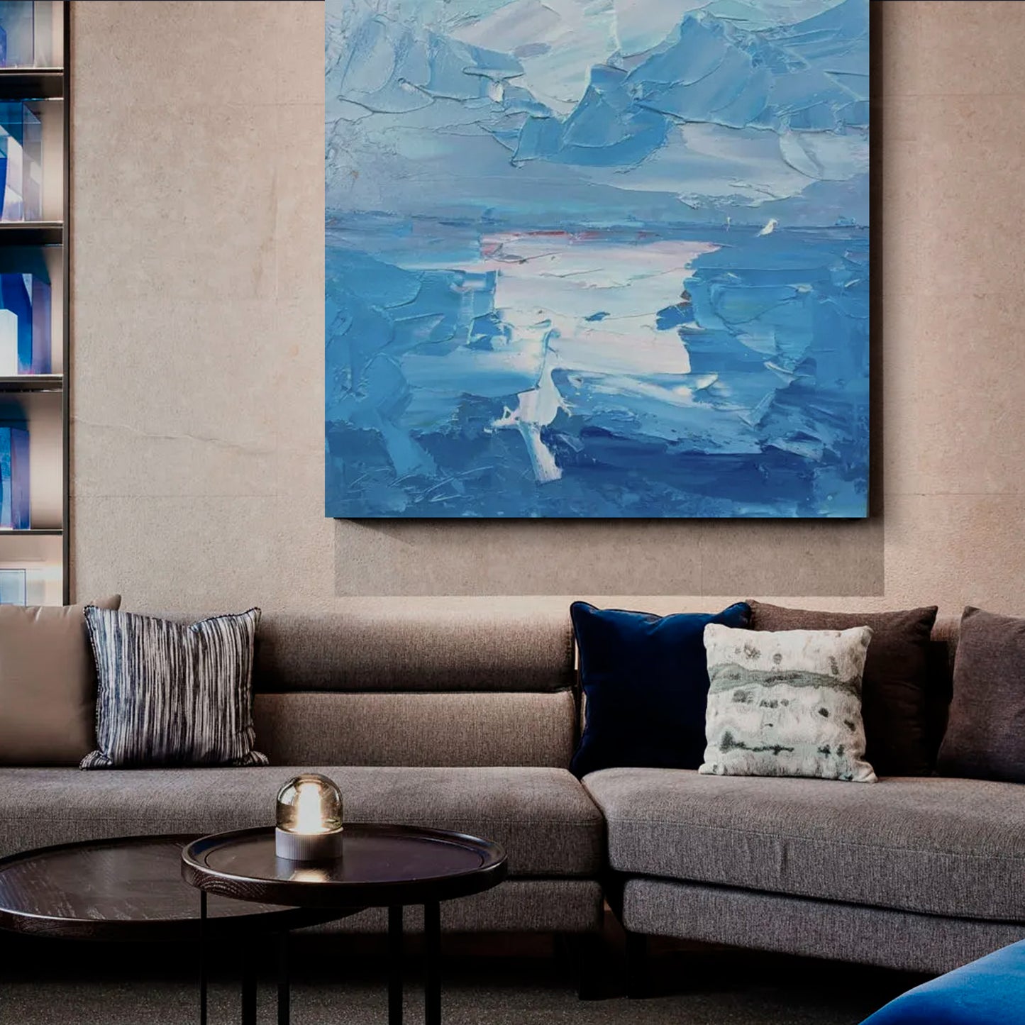 Modern abstract wall art, hand-painted oil painting