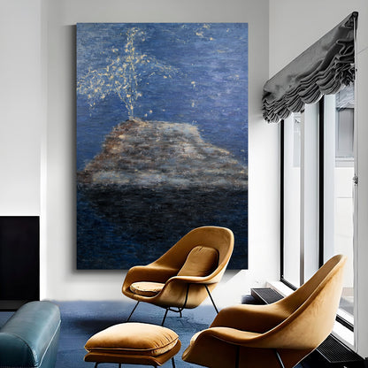 Modern abstract wall art, hand-painted oil painting