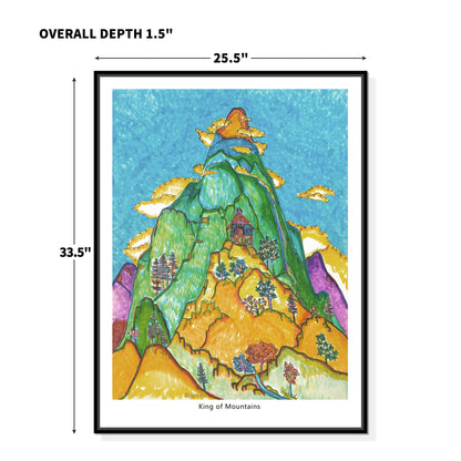 "Nature Series King of the Mountain"framed prints