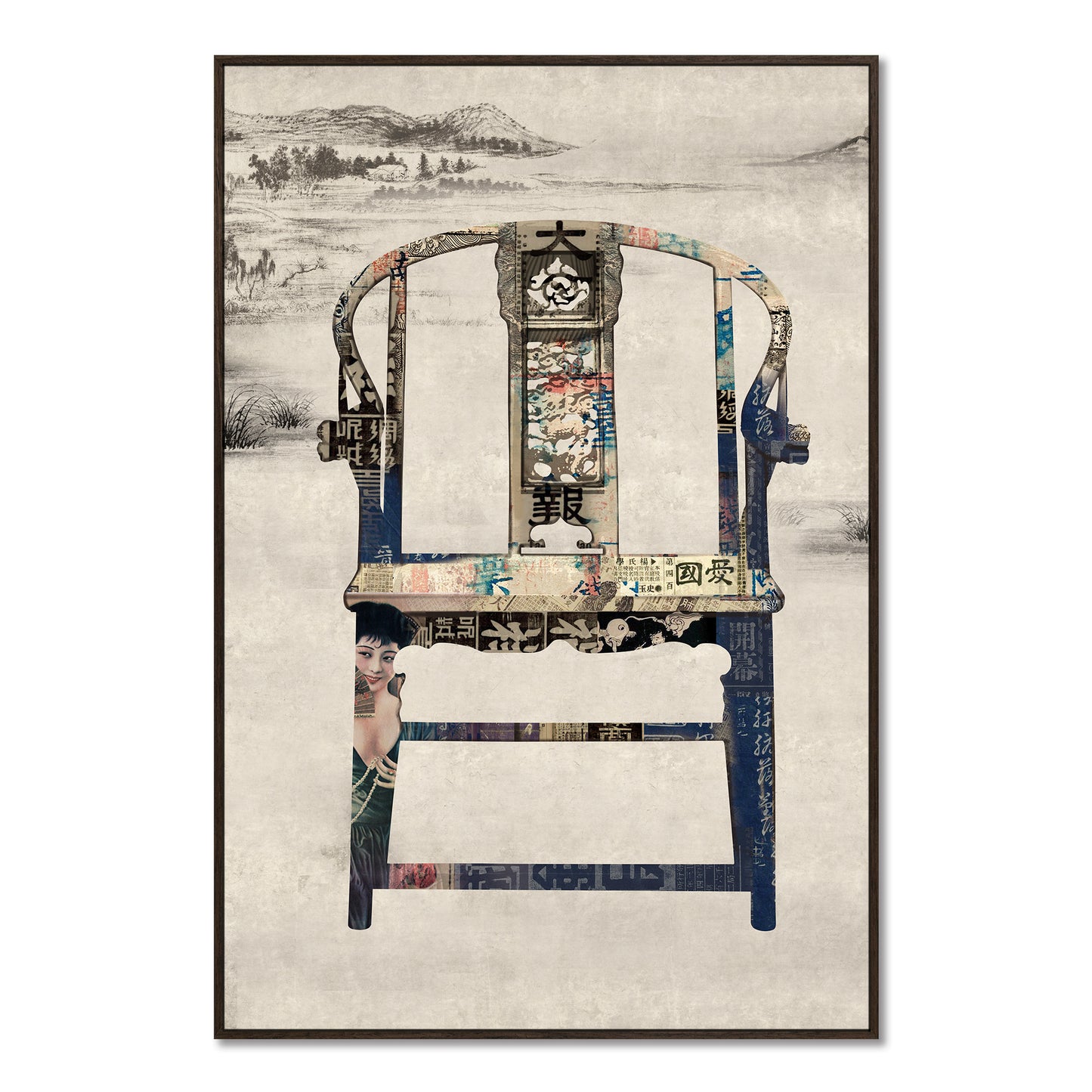 "Lung Chair"hand-stretched canvas prints