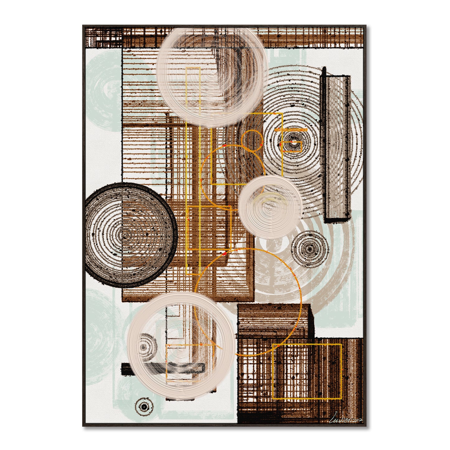 "geometry"hand-stretched canvas prints