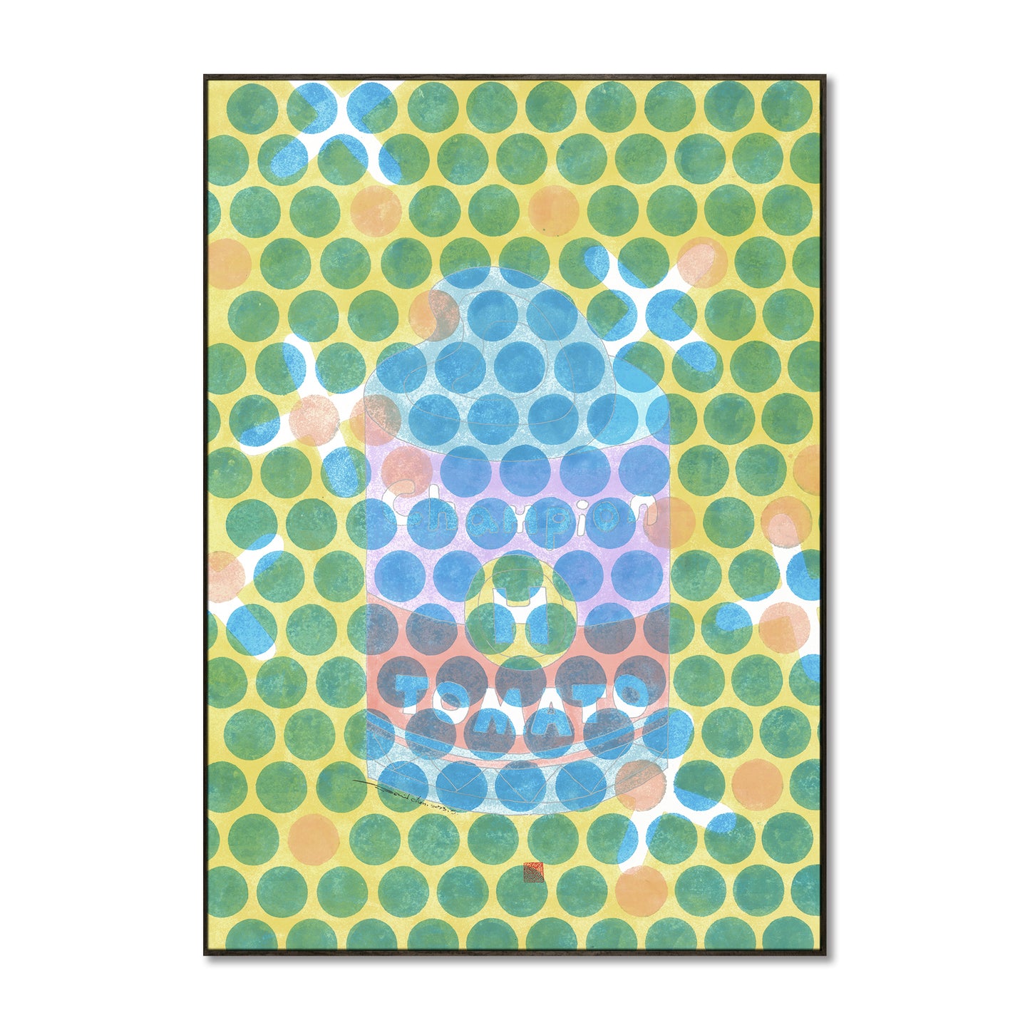 "Food Chain 1" framed canvas prints