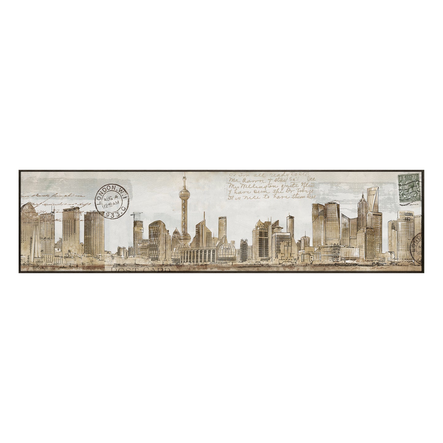 "urban architecture"hand-stretched canvas prints