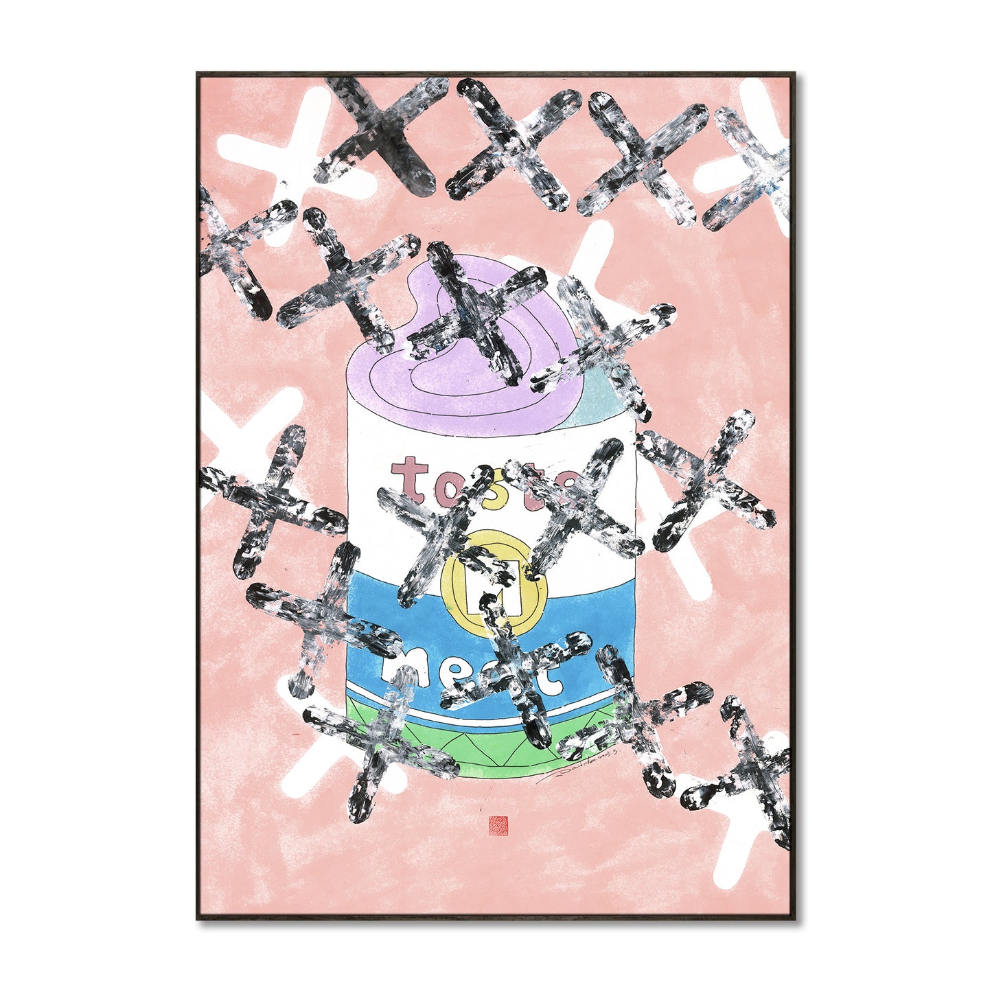 "Food Chain 1" framed canvas prints