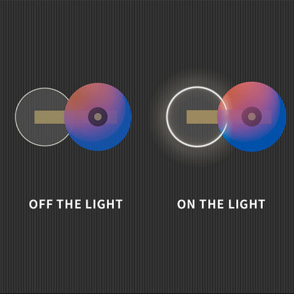 Two Circular Light Installation Art