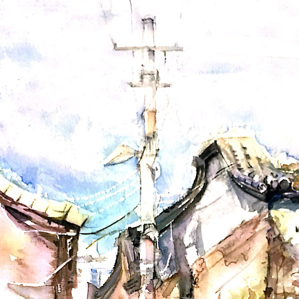 Street Corner of Old House-Xiaowen Fan