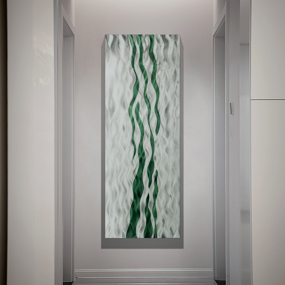 Green Linear Acrylic Installation Art