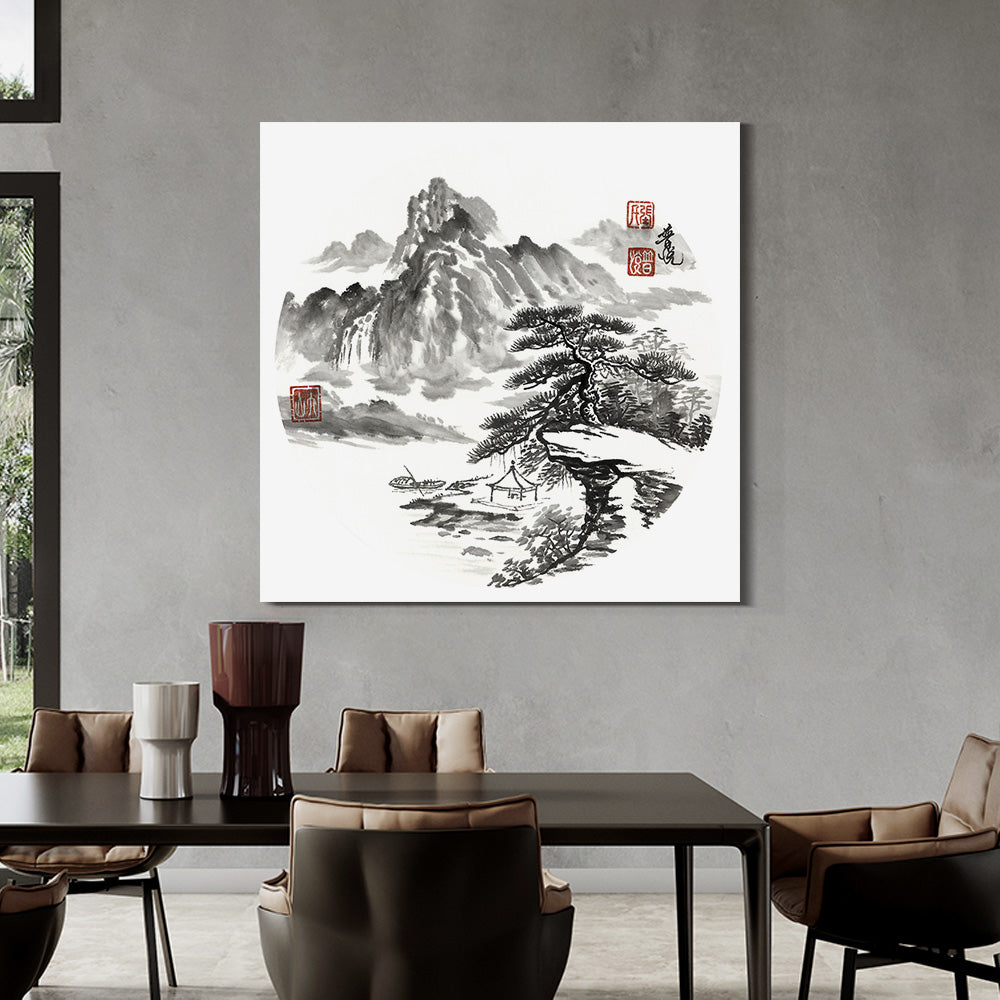 Ink Landscape (15)-Puyue Zhang