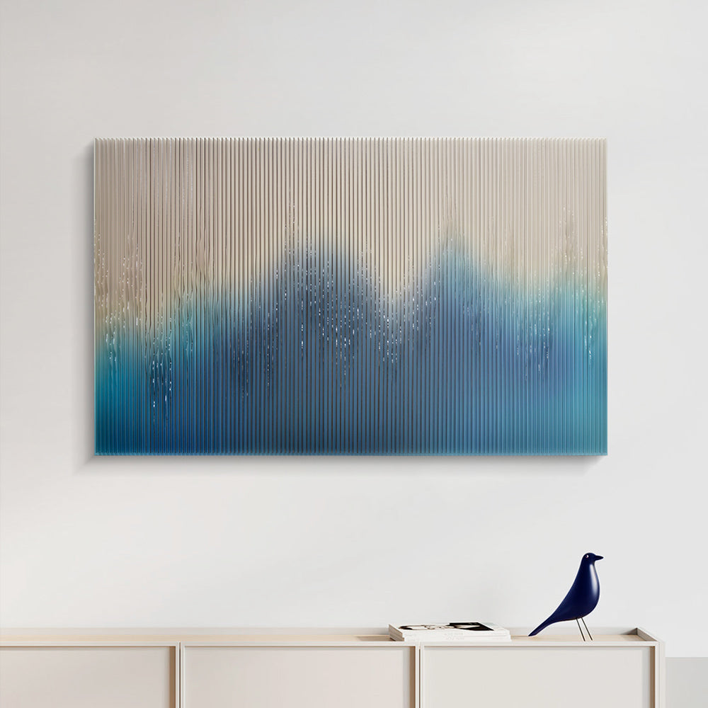 Gradient Mountains Acrylic Installation Art