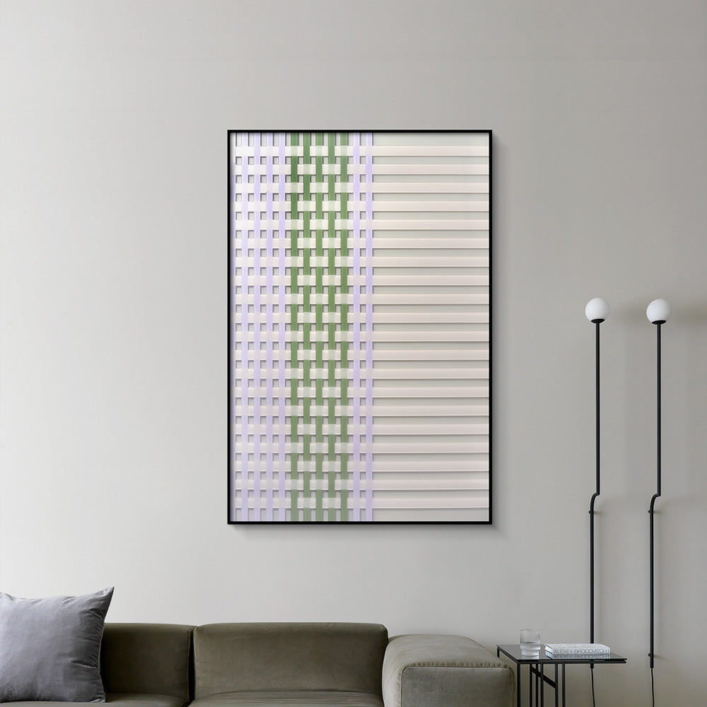 Braided Grid Acrylic Installation Art