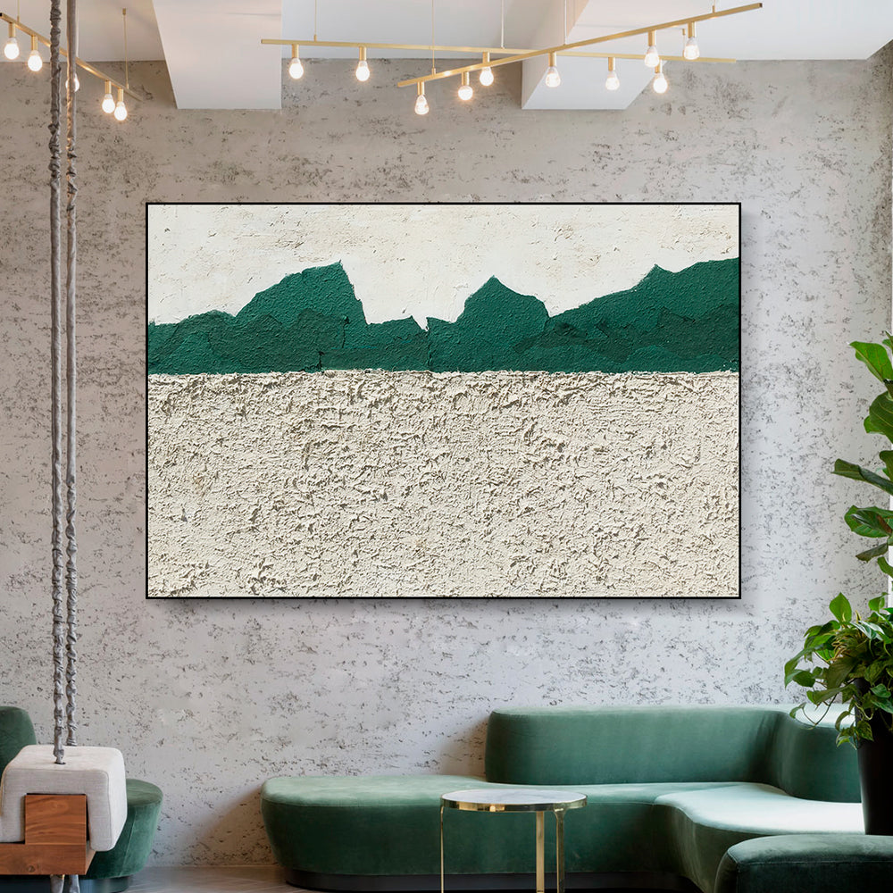 "High Mountains Stand"Mixed Media Painting