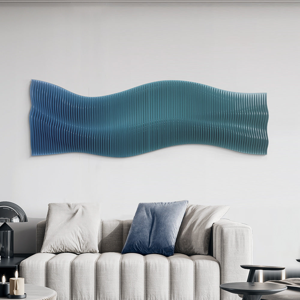 Wave Shape Acrylic Installation Art