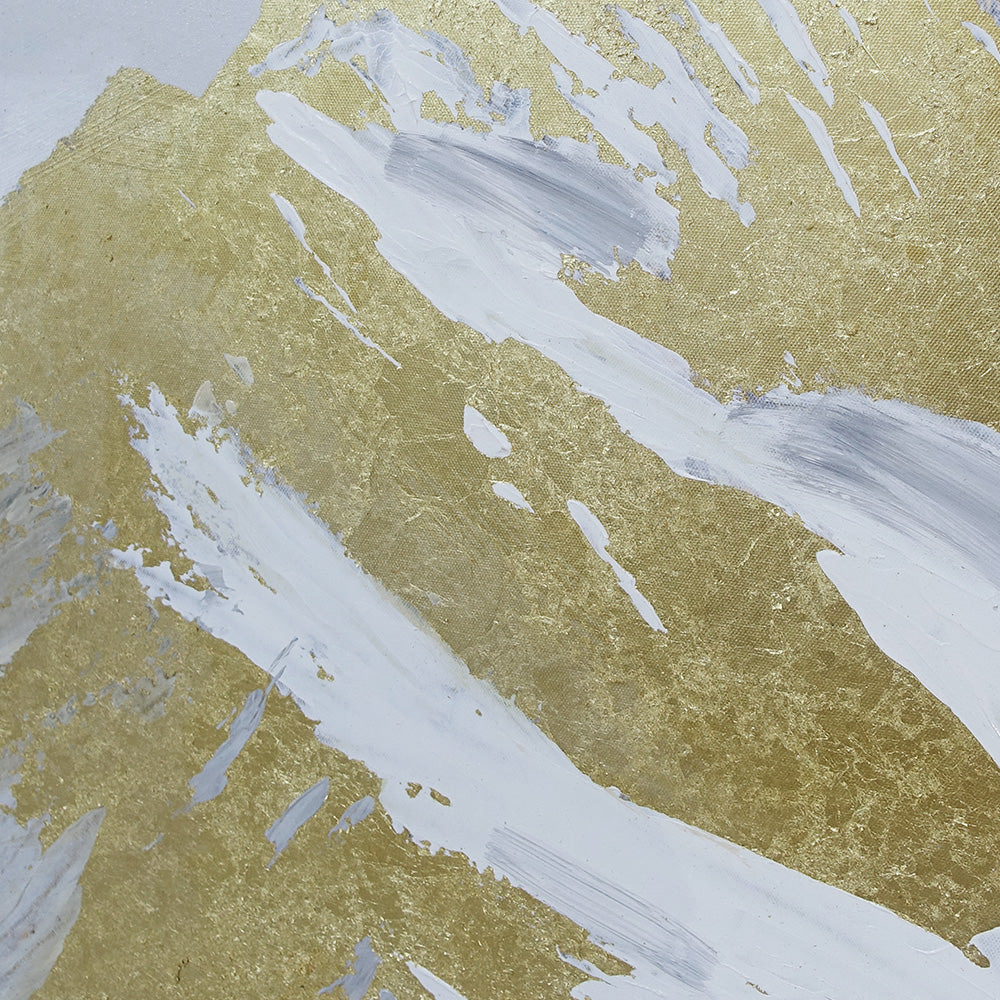 Gold Mountain Acrylic Painting