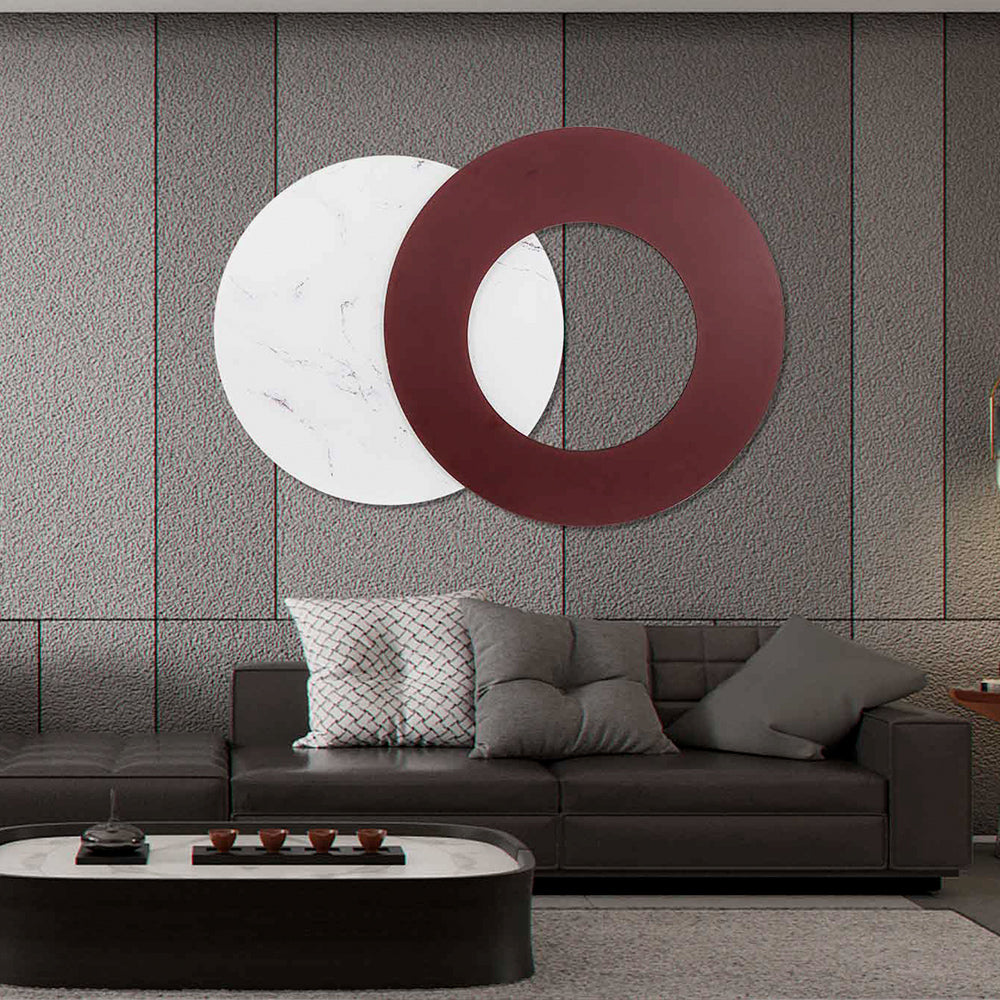 Overlapping Round Acrylic Installation Art-7