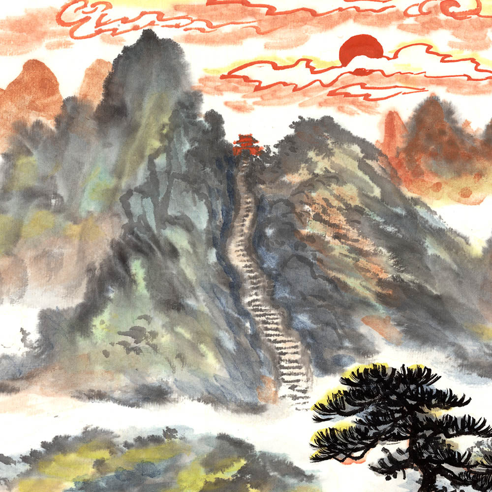 Ink Landscape(5)-Puyue Zhang