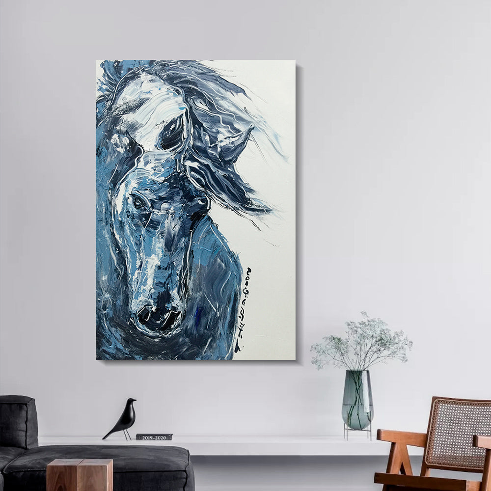 Horse Mixed Media Painting