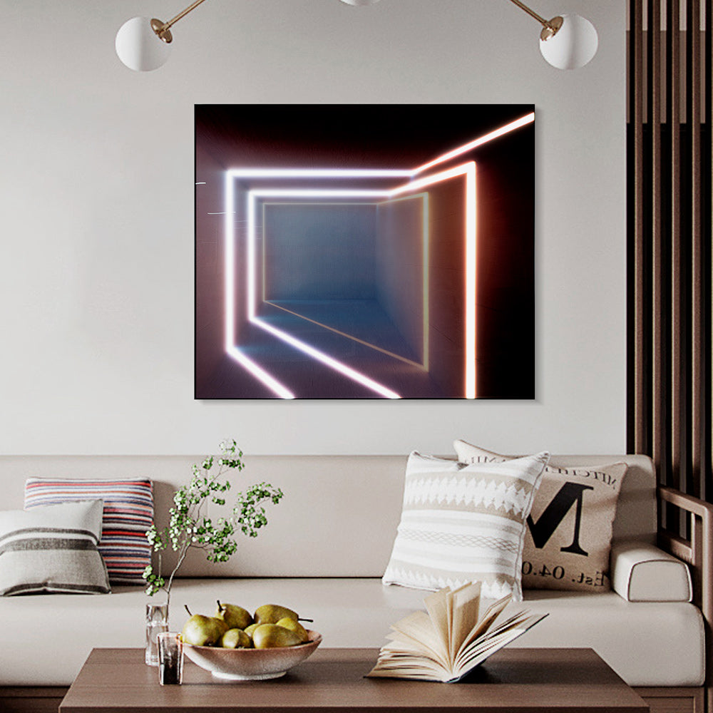 Geometric Space Lighting Installation Art-3