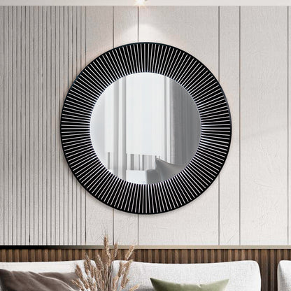 Round Acrylic Mirror Installation Art