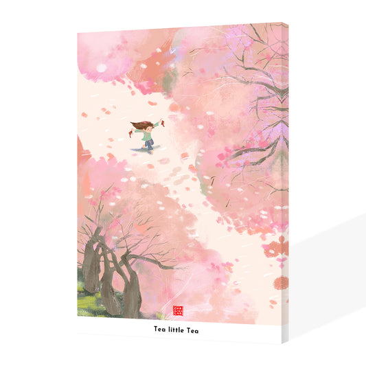 The Little Girl under the Cherry Tree-Tea Little Tea