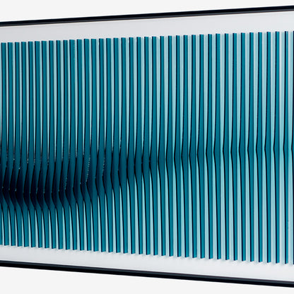 Blue Ripple Acrylic Installation Art