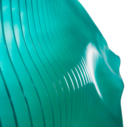 Green Wave Pattern Acrylic Installation Art-2