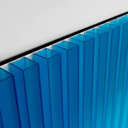 Blue Gradient Box Acrylic Installation Art