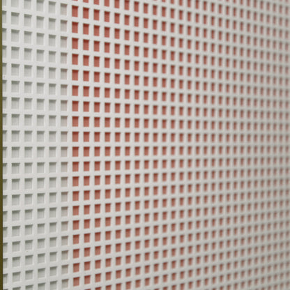 Red Grid Acrylic Installation Art