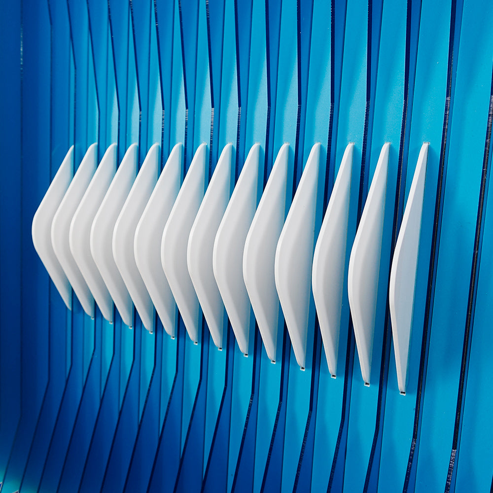 Blue Acrylic Installation Art