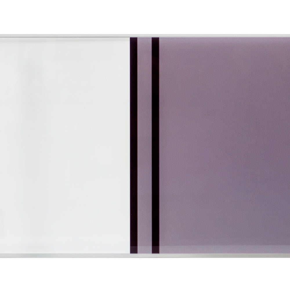 Purple and White Acrylic Box Installation Art