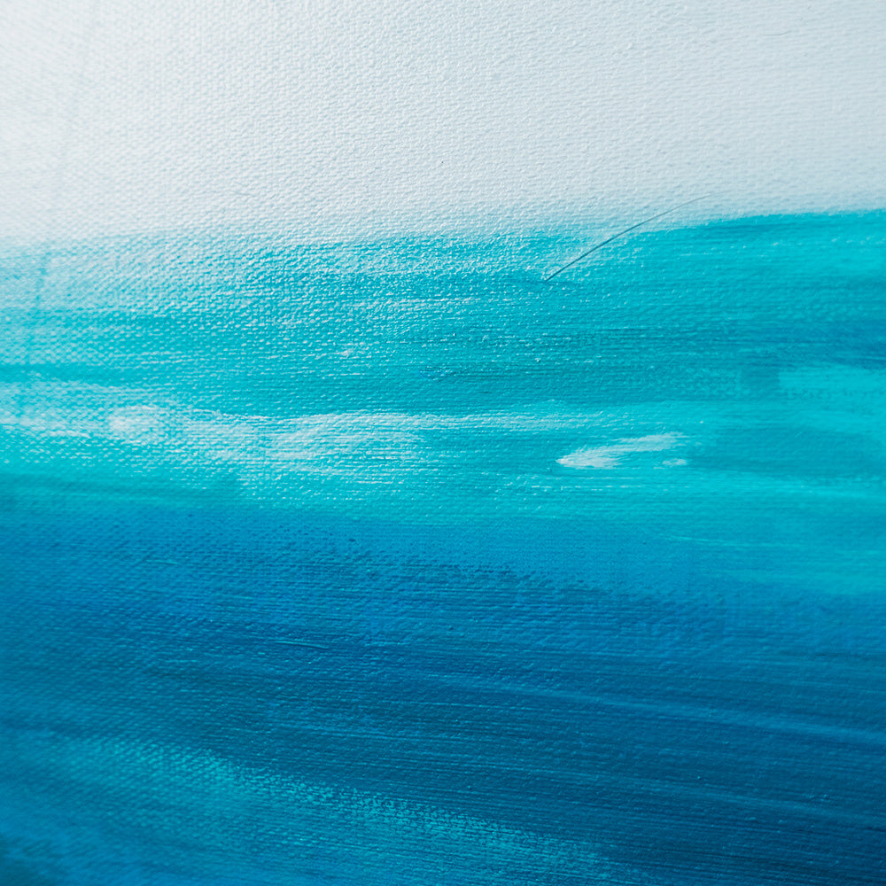 Blue Sea Acrylic Painting