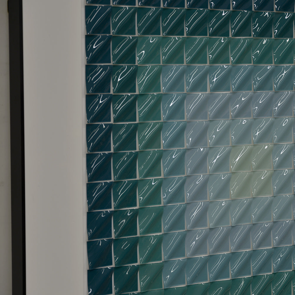 Square Gradient Mosaic Acrylic Installation Art