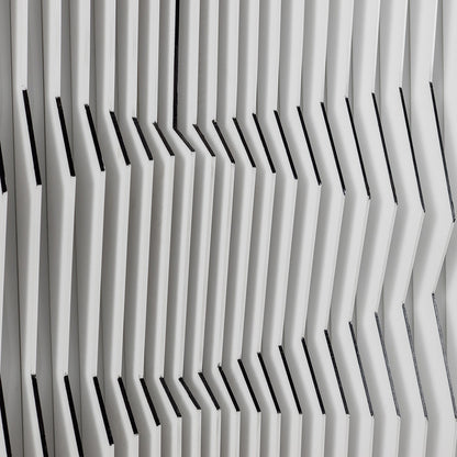 White Lines Acrylic Installation Art