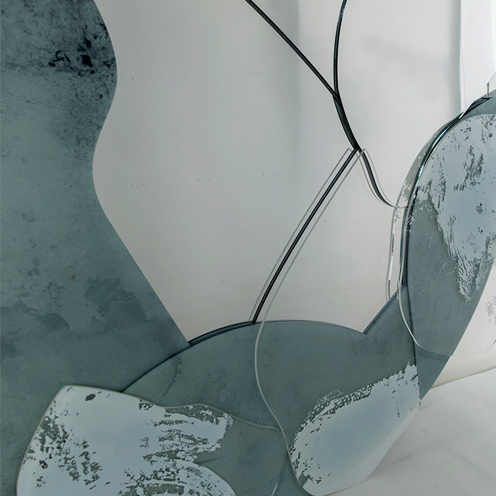 Marbled Acrylic Mirror Installation Art