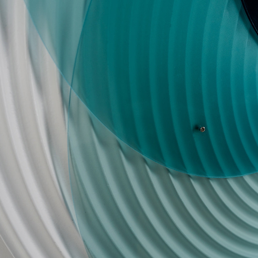 Blue Round Acrylic Installation Art