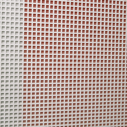 Red Grid Acrylic Installation Art