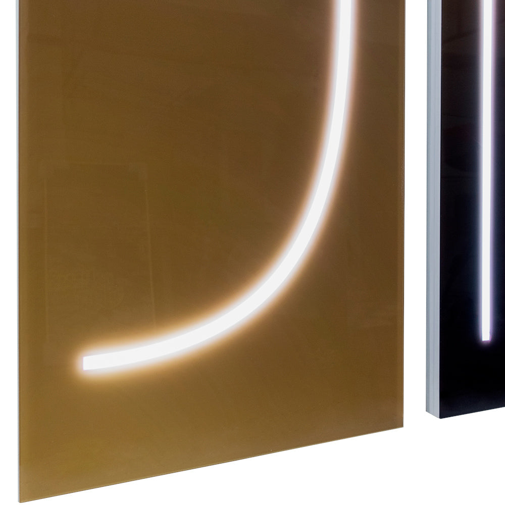 Curved Line Lighting Installation Art