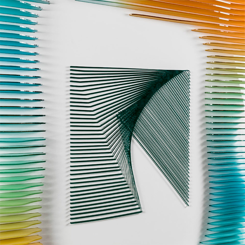 Colorful Gradient Acrylic Installation Art